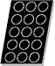 Flexipan Florentine 2.03 Oz, 91mm Dia x 8mm Deep (3-9/16