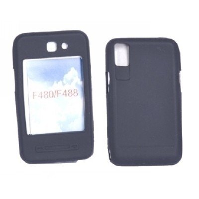 Logotrans Sillikon H&uuml;lle f&uuml;r Samsung F480/488 schwarz
