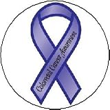 31MemcDP5LL. SL160  (QUANTITY 10) Colorectal Cancer Awareness   Blue Ribbon   Colon Cancer PINBACK BUTTONS 1.25 Pin / Badge