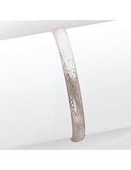 14k Gold 5/16 WG Florentine Engraved Hinged Bangle