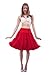 Malco Modes Luxury Vintage Knee-Length 50s Rockabilly Petticoat Underskirt, Full Layers of Soft Chiffon, 18
