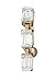 Emerald Cut Stones 14 karat Gold belly button ring with 3 Clear CZ gemstones