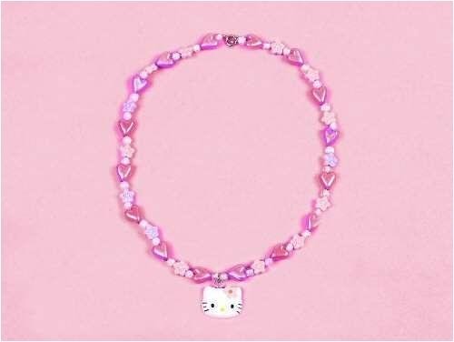 Hello Kitty Little Girls Flower Charm Necklace