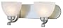 Minka Lavery Paradox 5422-84 Small Glass Reversible 2-LT 200w (7"H x 18"W) Sconce Lighting in Nickel