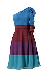 Cocktail Chiffon One Shoulder Lace Vintage Party Dress/Wedding Dress 