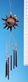 Sun With Mirror Design Wind Chime 37cm - Copper Colour (639028)