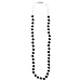 Mama & Little Lexi Silicone Baby Teething Necklace for Moms - Nursing Necklace in Black and White - Teething Beads and Baby Teething Toys