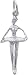 Ballet Dancer Charm by Rembrandt Charms
