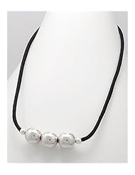 Ball Stretch necklace In Sterling Silver Necklace