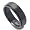 316L Black Stainless Steel Spinner Ring - Size 14