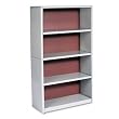 Safco 4-Shelf ValueMate Grey Economy Steel Bookcase