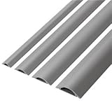 （まとめ） エレコム 床用モール 幅30mm×長さ1m グレー LD-GA1207／LG 1本 【×10セット】