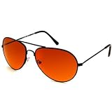 UrbanSpecs Sunglasses - Driving - Aviator / Frame: Black Lens: Drivers