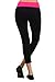 Simlu Womens Tie Dye Contrasting Fold Over Cropped Capri Leggings - Tie Dye Waistband