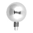Grade 23 Solid Titanium Internally Threaded 4MM Dermal Ball Top