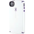 Speck Products CandyShell Glossy Case for iPhone 4/4S, Carrying Case - Retail Packaging, 1-Pack (White/Aubergine)