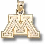 Minnesota Golden Gophers Block M Pendant - 10KT Gold Jewelry