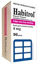Habitrol Nicotine Gum 4mg Original Classic Flavor 4 Box 384 Pieces