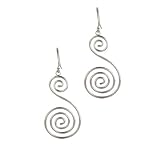 Sterling Silver Hoops And Circles Dangle Earrings