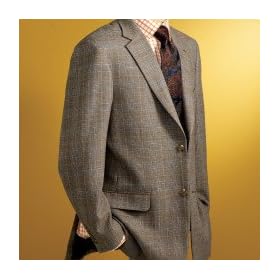 Tan Plaid Wool Sportcoat