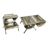Produkt-Bild: BBQ Edelstahl Rundgrill Standgrill Gartengrill Klappgrill Koffergrill