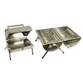 BBQ Edelstahl Rundgrill Standgrill Gartengrill Klappgrill Koffergrill