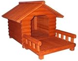 Sporting Goods : Log Cabin Dog House Porch Large
