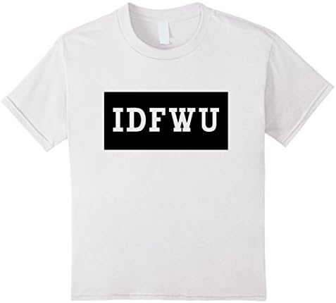 Kids IDFWU T-shirt To Match Retro Air Jordans 4 5 6 7 10 11 12 13 6 White
