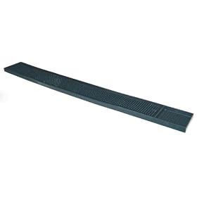 Rubber Bar Serving Mat, 27''x3 1/4'' Black