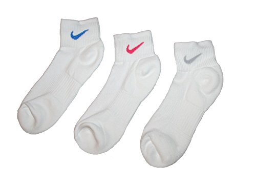 Nike Women Performance Cushioned Quarter Socks 3 Pairs Size M 6-10