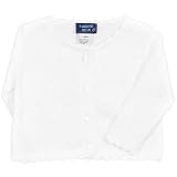 Infant Girls French Knot Cardigan-White/White-24M Image