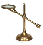Antique Brass Desk Magnifier