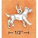 Animals Ch-3542 : Sterling Silver 3d Antiqued Jack Russell Terrier Dog Charm