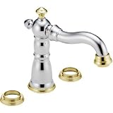 Delta 4555-CBLHP Victorian Bath Faucet, Chrome and Polished Brass