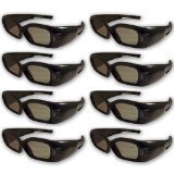 3DTV Corp® 3D Window® DLP LINK 3D Glasses (EIGHT) for ALL 3D Ready DLP Projectors and ALL Samsung® and Mitsubishi® DLP TV's.