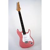 Crescent 39 Metallic Pink Electric Guitar with Accessories