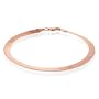 14K Rose Gold Herringbone Link Bracelet 8"