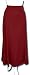 Long Flared Skirt, Red