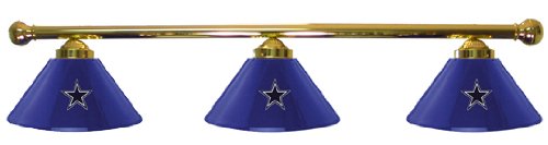 Dallas Cowboys Pool Table Light - Brass Bar