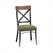America Kyle Upholstered Dining Chair Metal Finish: Azul, Seat Type: Primavera