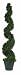 TWO 4 ft Outdoor Cedar Spiral Silk Topiary Tree