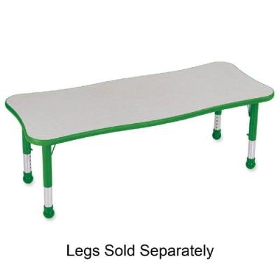 Brite Kids Rectangle Table Steel - Grass Green