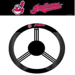 MLB Cleveland Indians Poly-Suede Steering Wheel Cover