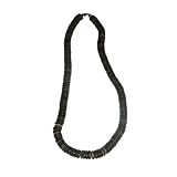 HAWAIIAN COCONUT SHELL SURFER NECKLACE/ CHOKER- 20"