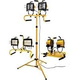 Sale Season Cooper Lighting TQS1000QD Twin Stand 1000 Watt Halogen Worklight. Product Converts to a Portable 1000 Watt Worklight Yellow/Black
