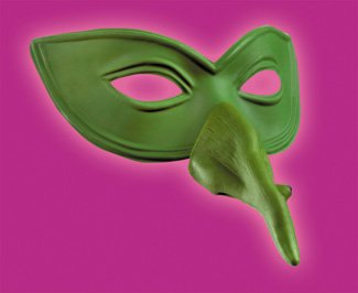 Witchy Witch Costume Nose and Eye Mask Also fun for Mardi Gras Masquerade