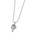 Stainless Steel Cross In Circle Pendant Necklace