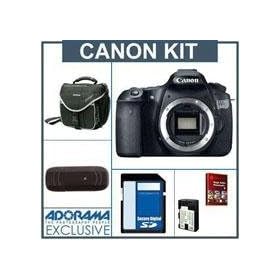 Canon EOS 60D Digital SLR Camera Body Kit, Black - U.S.A. Warranty - with 8GB SDHC Memory Card, Slinger Camera Bag, Spare LP E6 Lithium-Ion Rehargeable Battery, USB 2.0 SD Card Reader - FREE: Red Giant Adorama Production Bundle for PC/Mac a$599.00 Retail Value