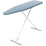 Homz T-Leg Ironing Board, Adjustable Height, Foam Pad with Cotton Cover, Blue