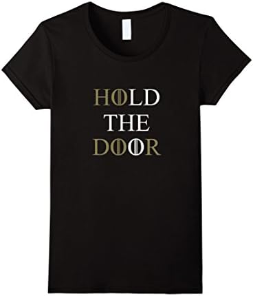 Women's Hold door T-shirt - I Do I Drink and Know things Large Black